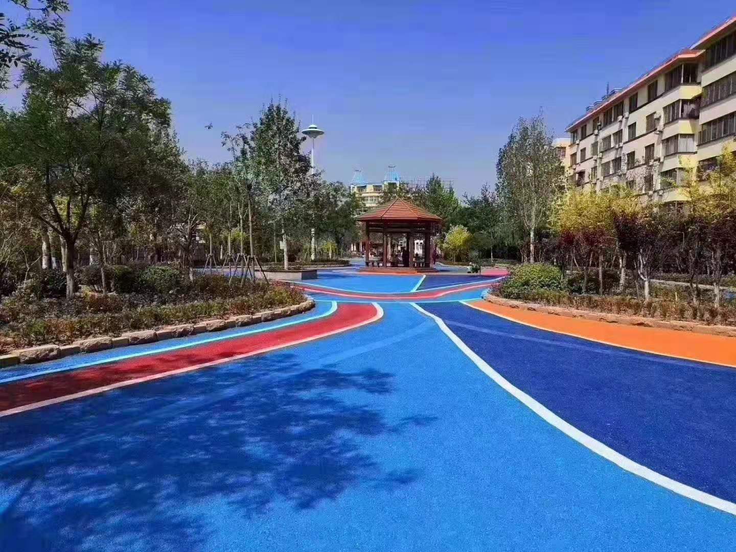 蘇州彩色防滑路面施工